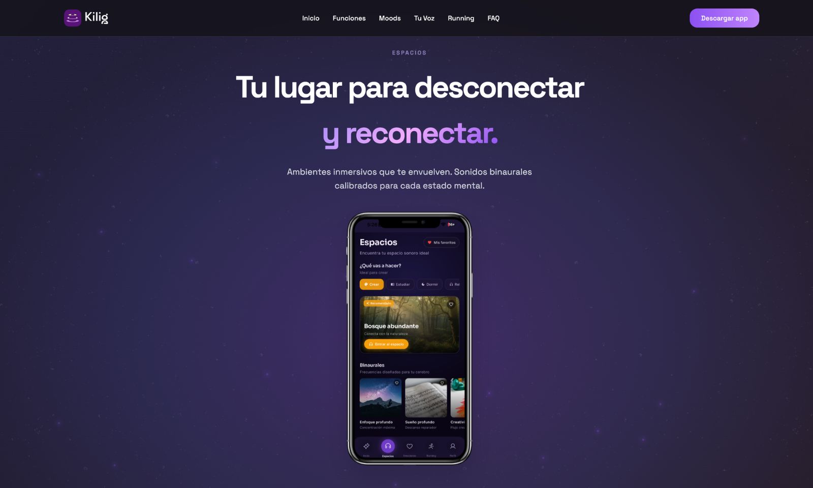 Kilig - App de meditaciones personalizadas con IA